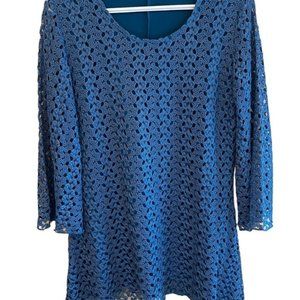 Initiatives Long Sleeve Crochet Blouse